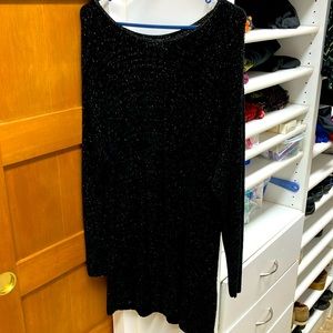 Black with gold sparkle knit sweater